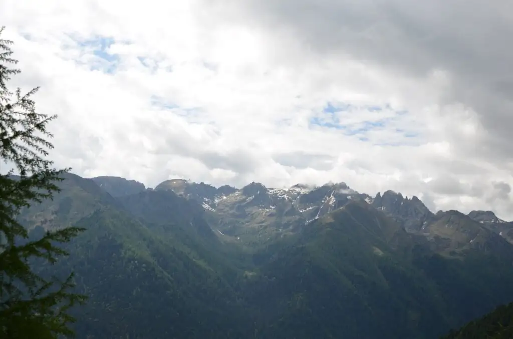Montagne nella zona del Passo Brocon